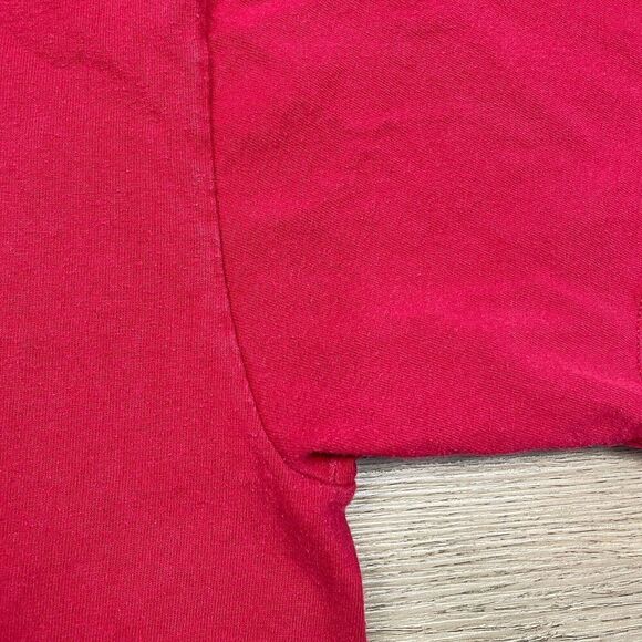 Vintage Adidas Shirt Mens Large Red 90s Spell Out Sports Y2K Basic - Picture 4 of 10